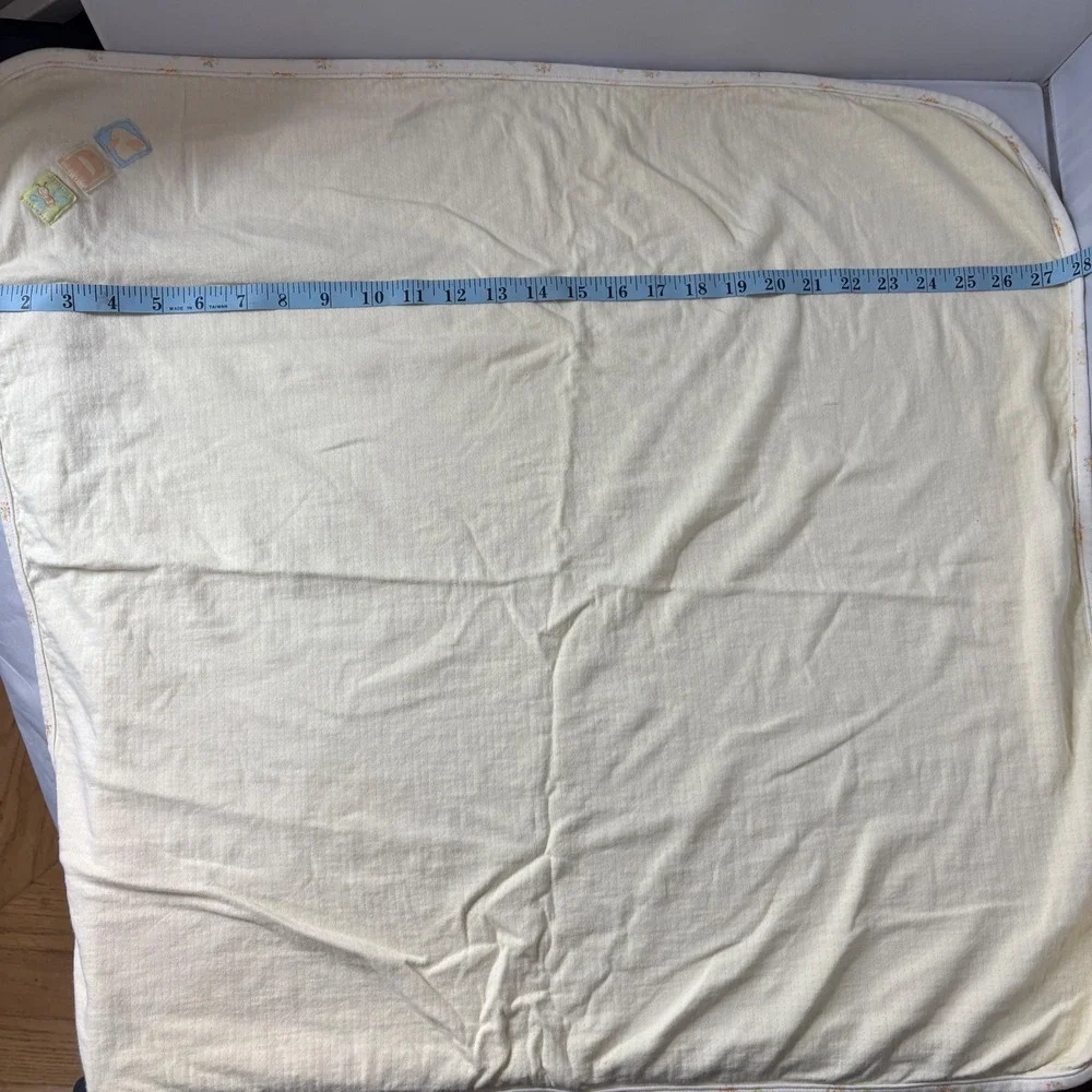 Lemon Frog Baby Blanket‎ Blocks Applique Soft Yellow One Size